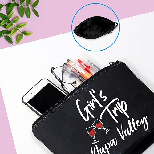 Miniatura 6 de GJTIM Napa Valley - Bolsa de viaje para mujeres californianas, Napa Valley Negro, Moderno