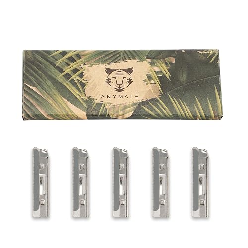 ANYMALE® 5 cuchillas de repuesto para maquinilla de cejas y dermaplaning