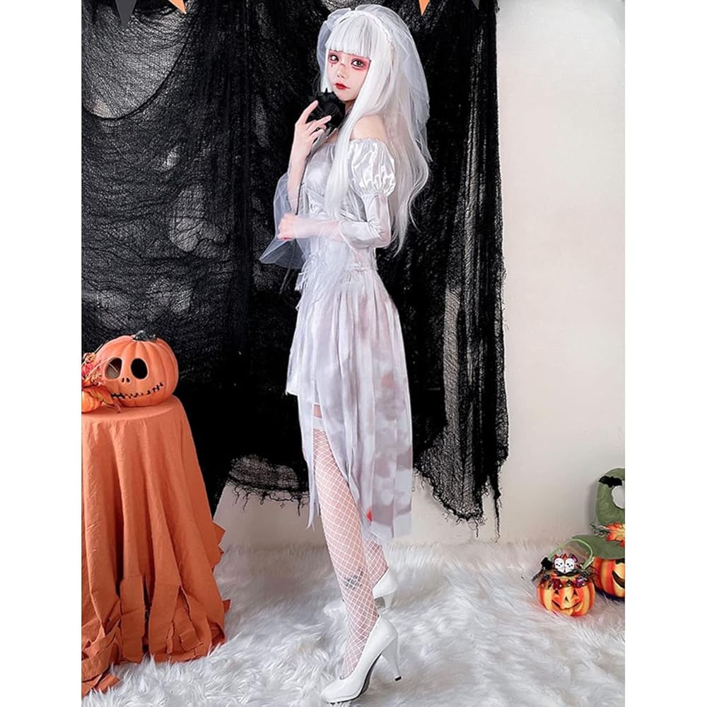 Amazon.co.jp: [SSUPTEMBER2] 鬼 花嫁 吸血鬼 コスプレ 衣装