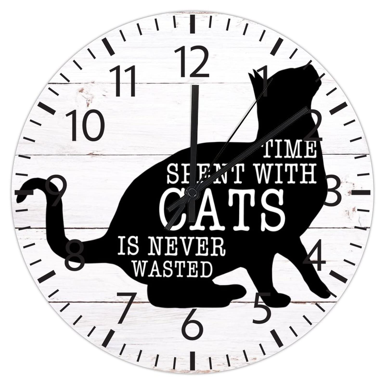 Horloge murale chat en PVC : cadeau idéal original