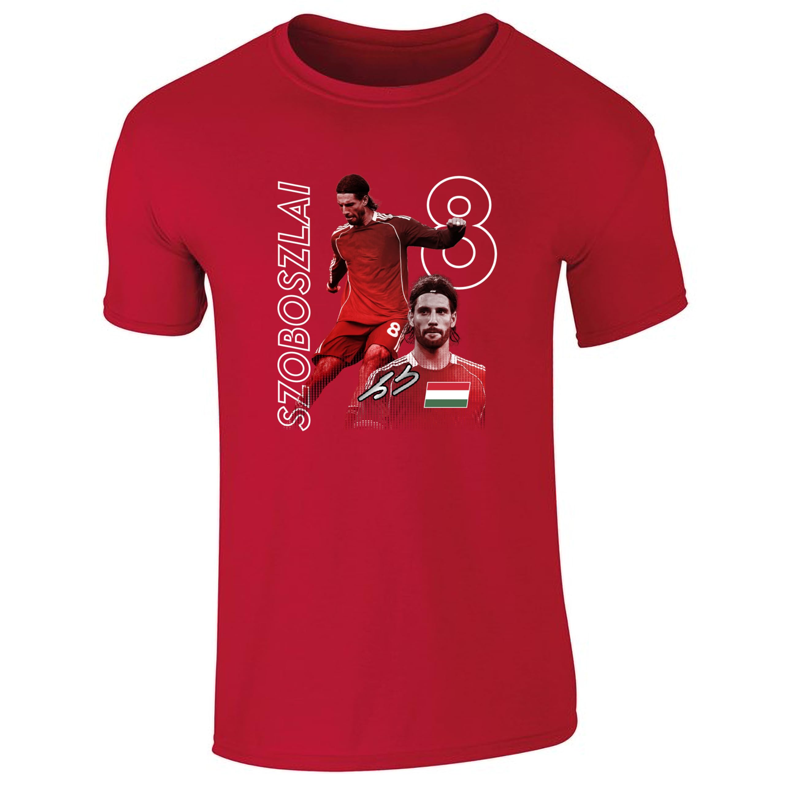 Szoboszlai Liverpool Themed T-Shirt – Football Fan Tee (UK, Alpha, L, Regular, Regular, Red)