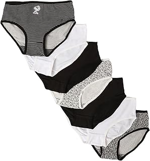 كارينا طقم بانتي مرتفع الخصر للبنات مكون من 7 قطع، قطن