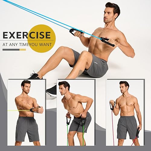 Miniatura 5 de Professional Resistance Bands. Latex-Free, Work Out Bands, Stretch Bands for Working Out Women or Men, Exercise Bands Set for Physical Therapy