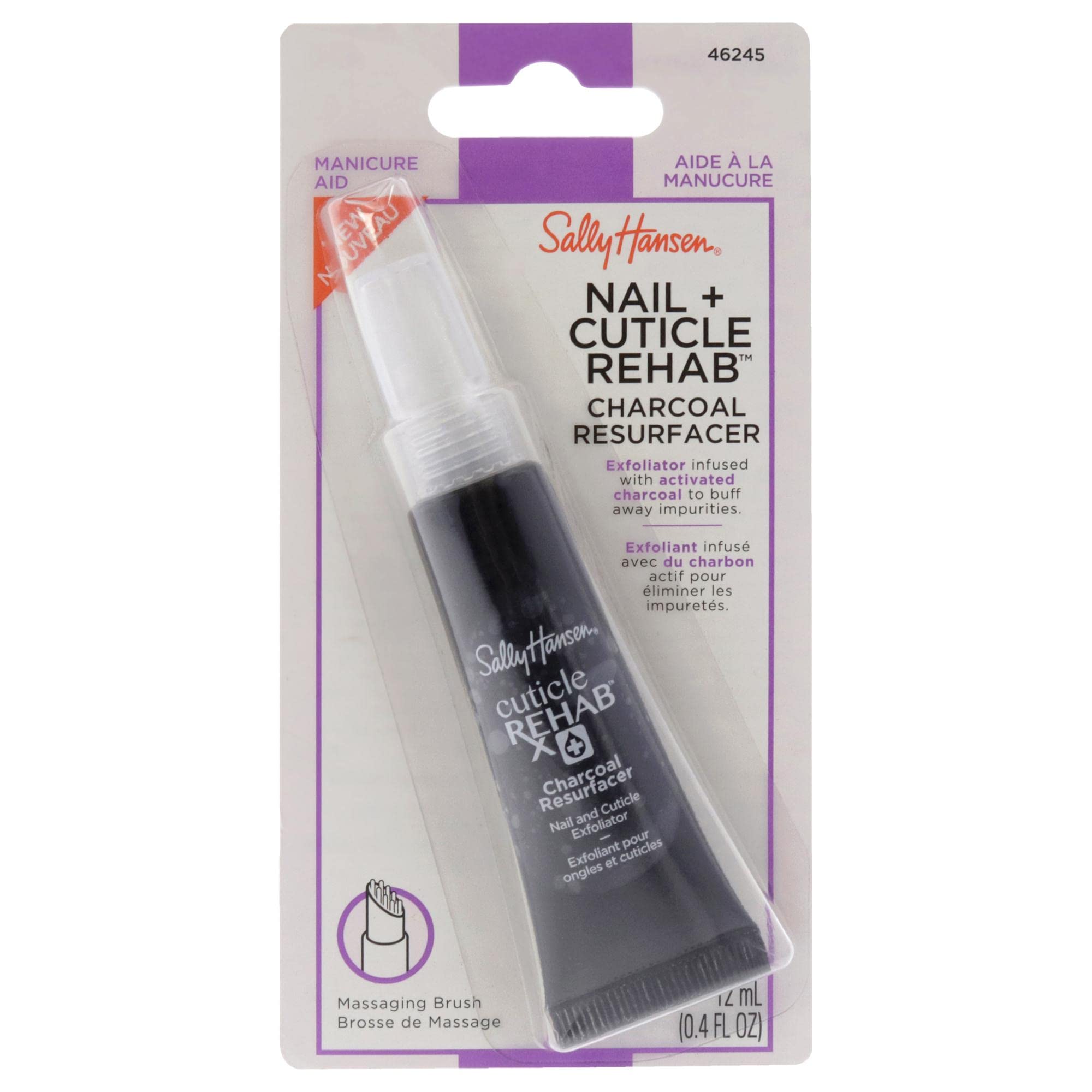 Amazon.com : Sally Hansen Nail Rehab Charcoal Resurfacer - 46245