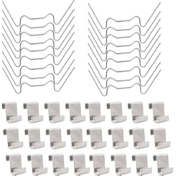 Paneles Policarbonato TRIXES 100 soportes para paneles de vidrio de invernadero/clips - fijar ventanas de cobertizo/vidrio, plástico, policarbonato o láminas de plexiglás - accesorios de aluminio para invernaderos