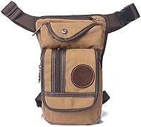 Vista 10 de Bolso táctico al aire libre multifuncional retro de la pierna de la cintura de la lona Molle