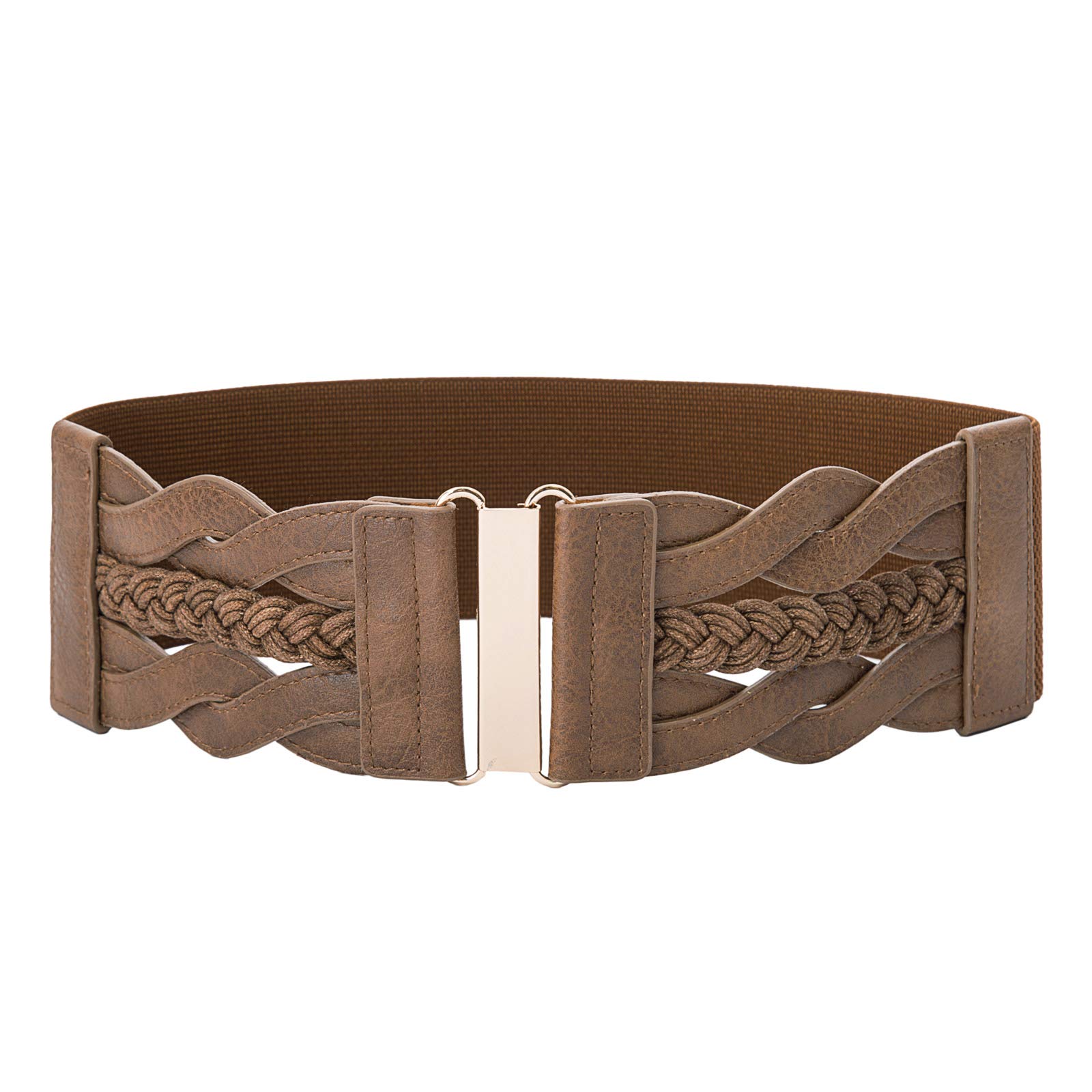 Photo 1 of GRACE KARIN Wide Belts for Women Elastic Waist Belt Sepia 3XL