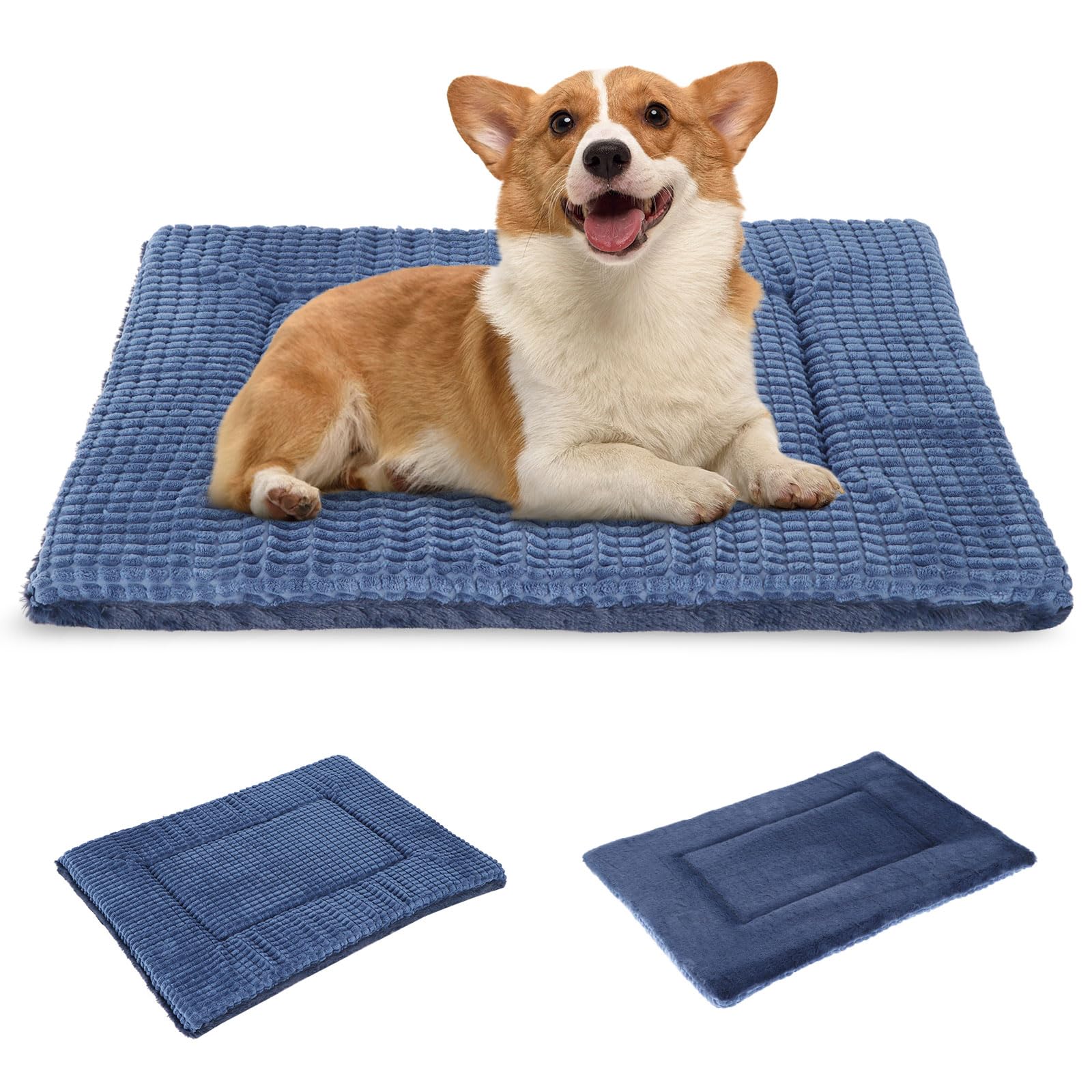 BVAGSS Orthopädisches Hundebett, Waschbar Hundekissen flauschig Hundematte, Umkehrbar Weiche und Warme Hundematte für klein mittel große Hunde XH079