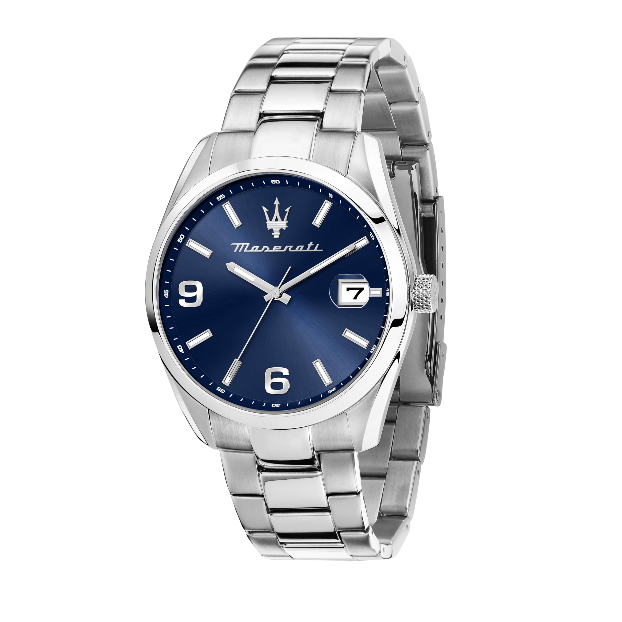 Maserati Stainless Steel Classic Date Analog Dial Color Blue Men Watch - R8853151013, Black Band (B0CC2FZQ7Y) Amazon Price History, Amazon Price Tracker