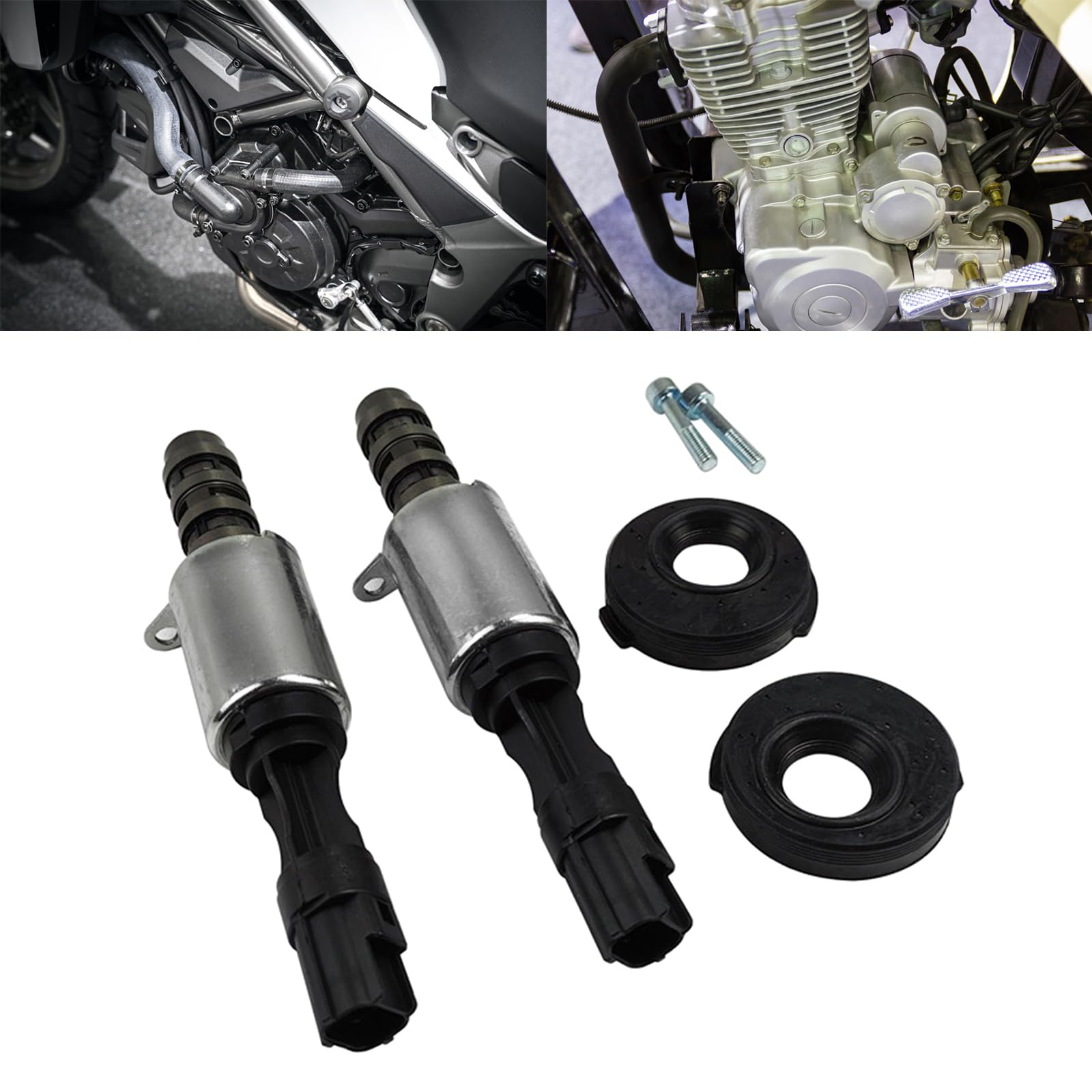 8L3Z6M280B Moteur Variable Arbre à cames Calage VCT Électrovannes de commande d'huile Joint compatible avec F350 2004-2010 Pièces automobiles Accessoires automobiles Entretien de voiture Vannes de