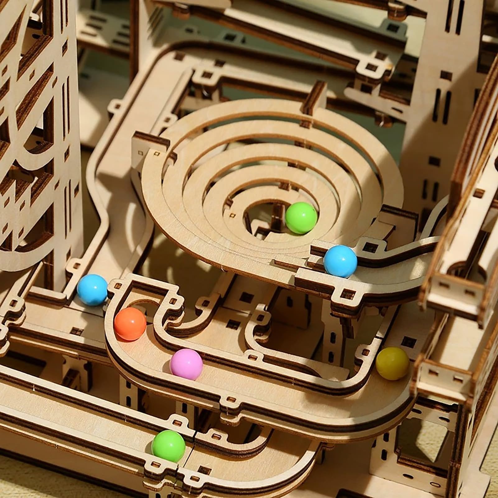 Kit di costruzione di modelli meccanici, Pinball Running Model Kit, Kit modello meccanico elettrico 3D, Kit di processo di costruzione meccanica autoassemblaggio per trasporto a sfera