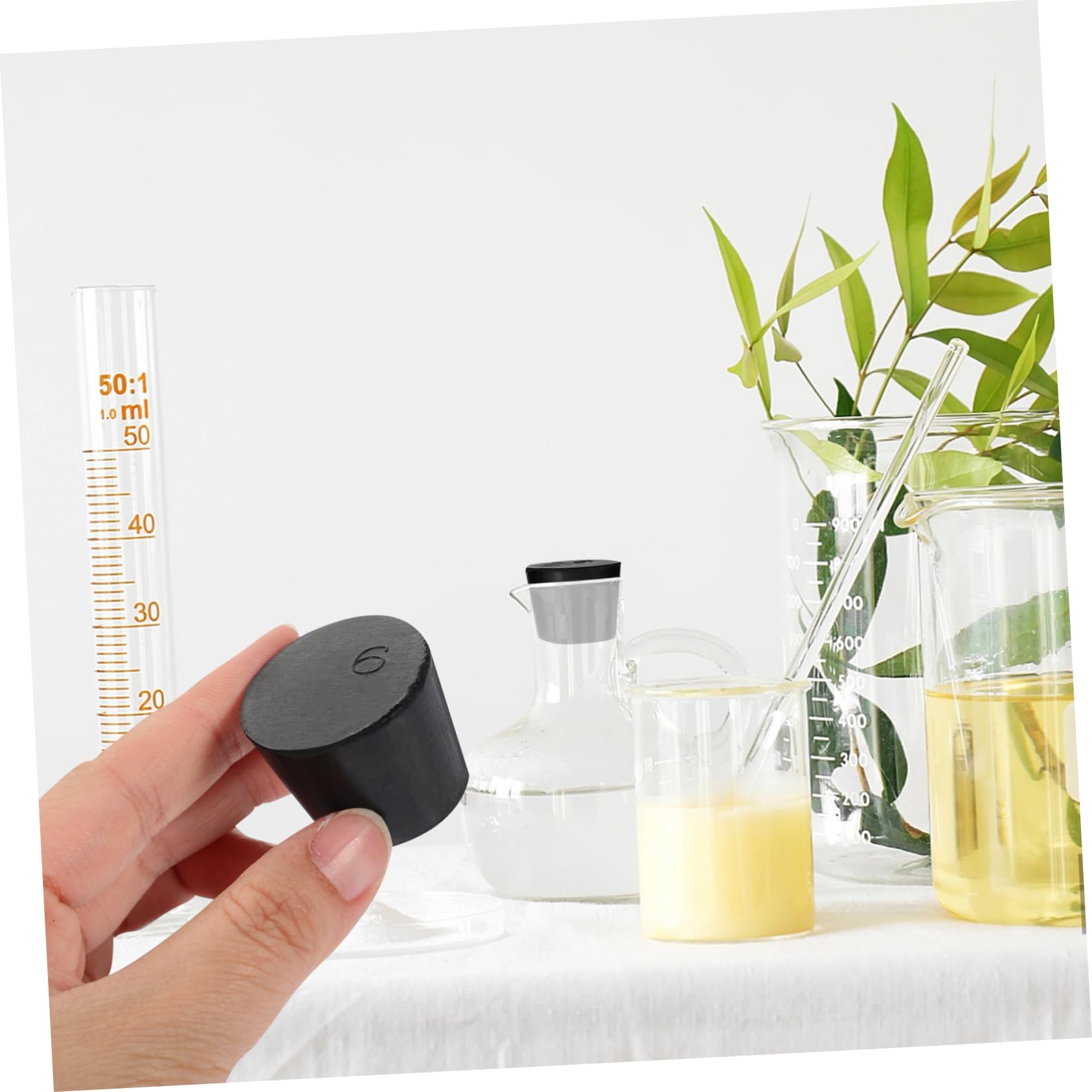 ULTECHNOVO 135pièces Bouchons Caoutchouc pour Laboratoire Bouchons Hermétiques De Différentes pour Équipements De Laboratoire Et Usages Variés