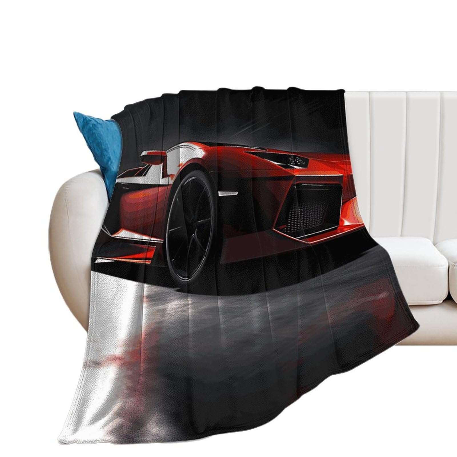 Couverture légère en flanelle pour voyage, camping et trajets en voiture