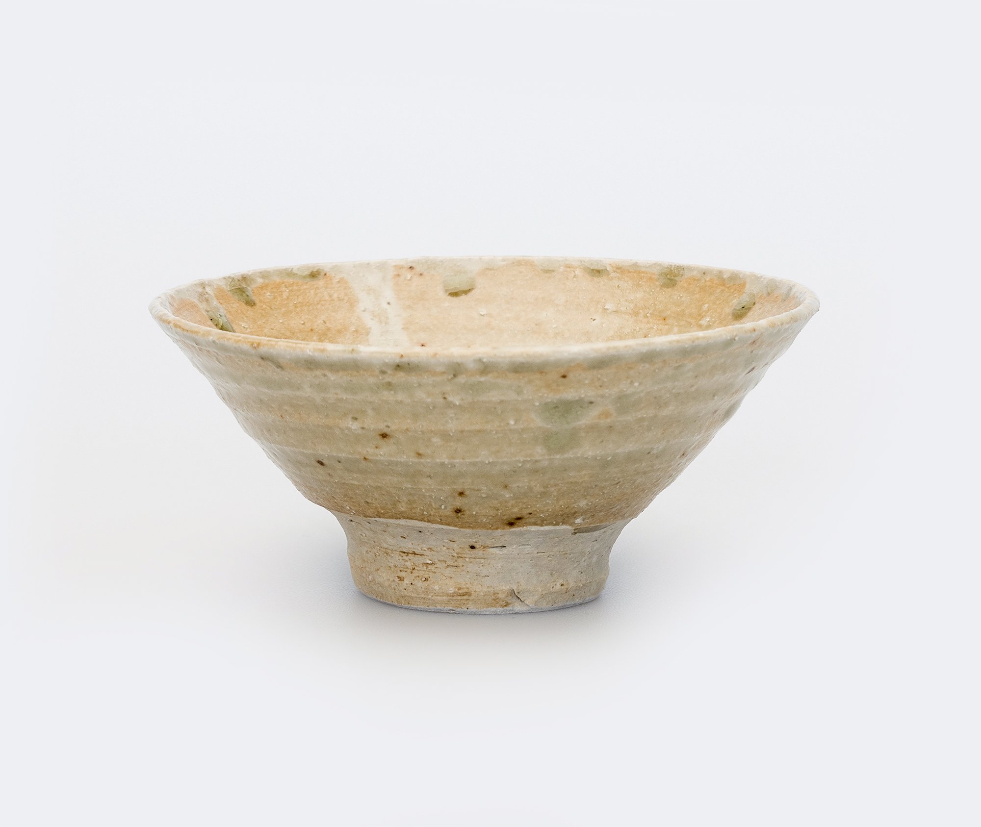 Bol de riz japonais en céramique Iga artisanale avec glaçure