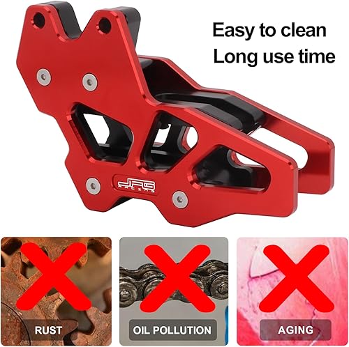 Miniatura 5 de Protector de guía de cadena de motocicleta CNC para CRF150F 2003-2009 2012-2017 CRF230F 2003-2009 2012-2017 2019 CRF250F 2019-2020 - Rojo