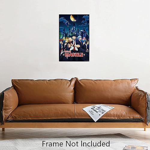 Miniatura 4 de XIHOO Mashle - Póster de magia y músculos para decoración del hogar, arte de pared de 11 x 17 pulgadas (11.0 x 16.9 in), regalo sin marco