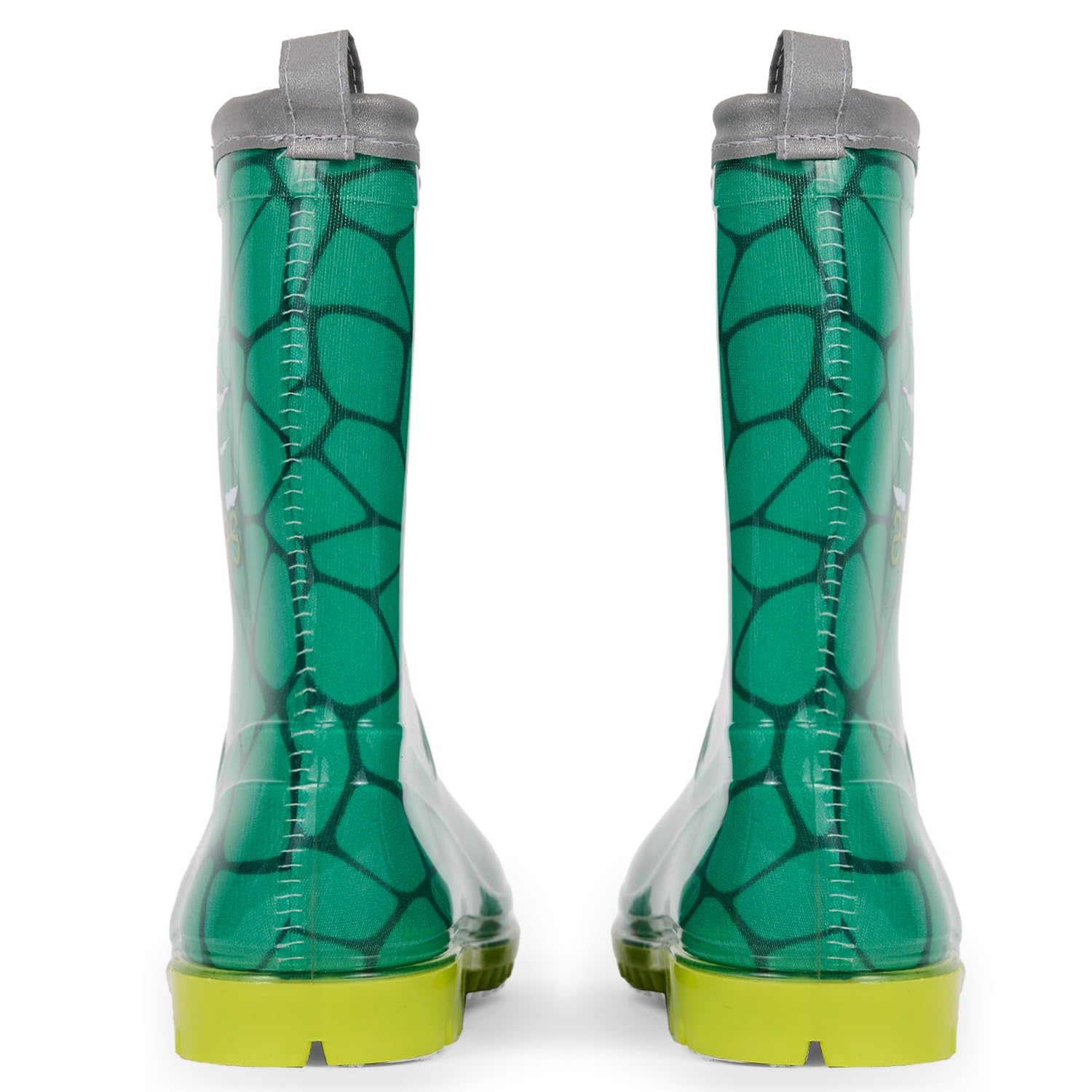 PERLETTI Bottes Pluie Enfant Dinosaures - Bottines Réfléchissantes Imperméables Garçon
