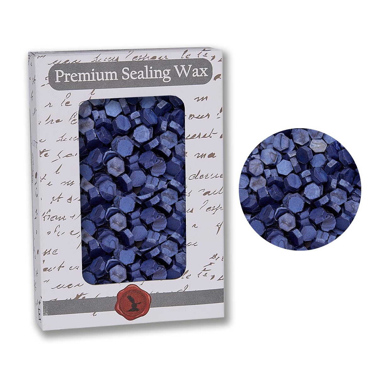 Nostalgic Impressions Sapphire Blue Premium Sealing Wax Beads 2 OZ. - 350 pcs