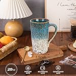 20 oz Coffee Mugs, Coffee Cups Ceramic Tea Cup Large Coffee Mug with Handle, Latte Tea Cup for Office and Home, Novelty Gifts for Women and Men
