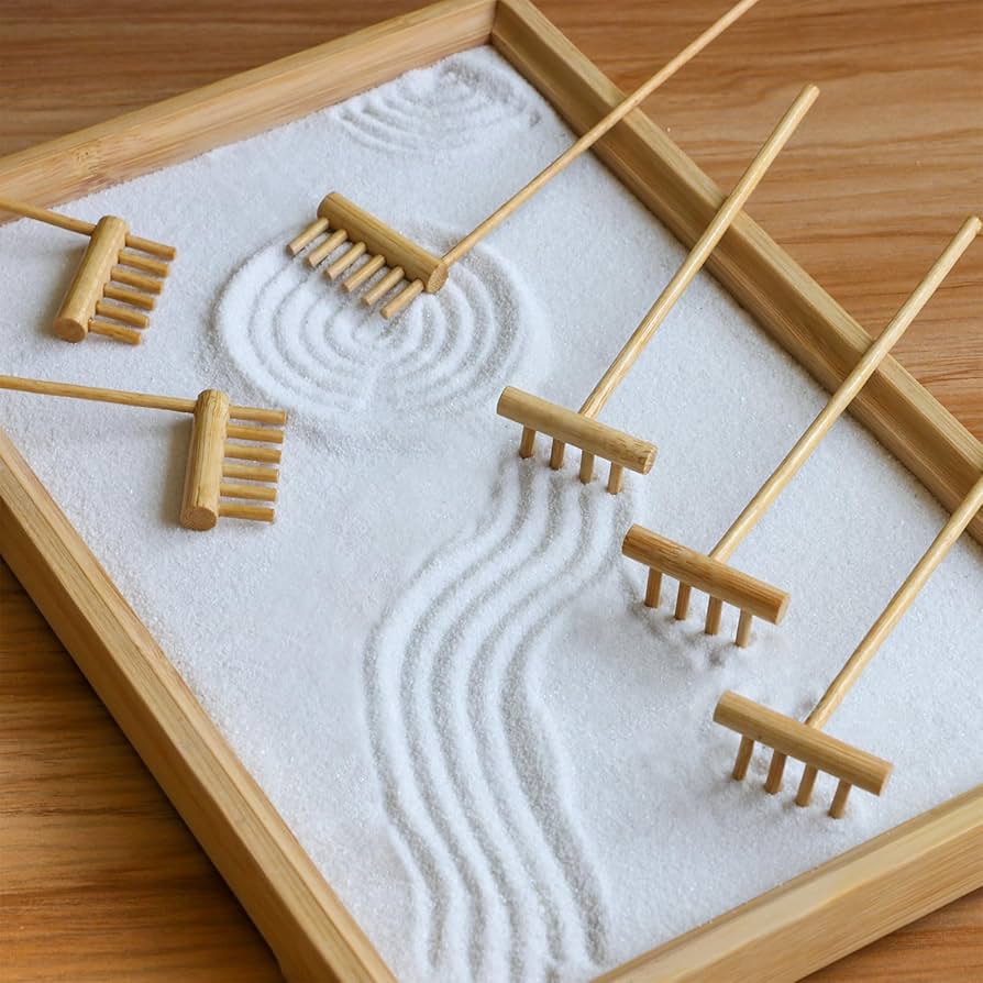 Mini Zen Garden Rake Tool - Japanese Tabletop Rock Sand Garden