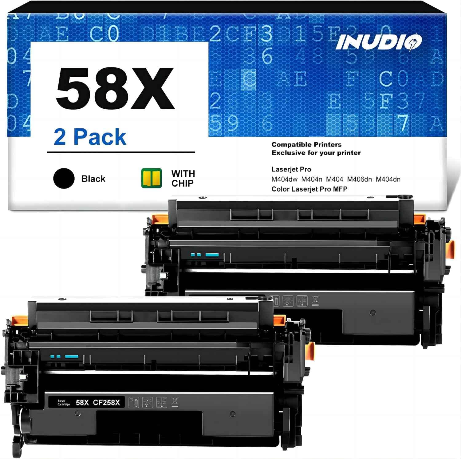 INUDIO Compatible Toner Cartridge Replacement for HP 58X