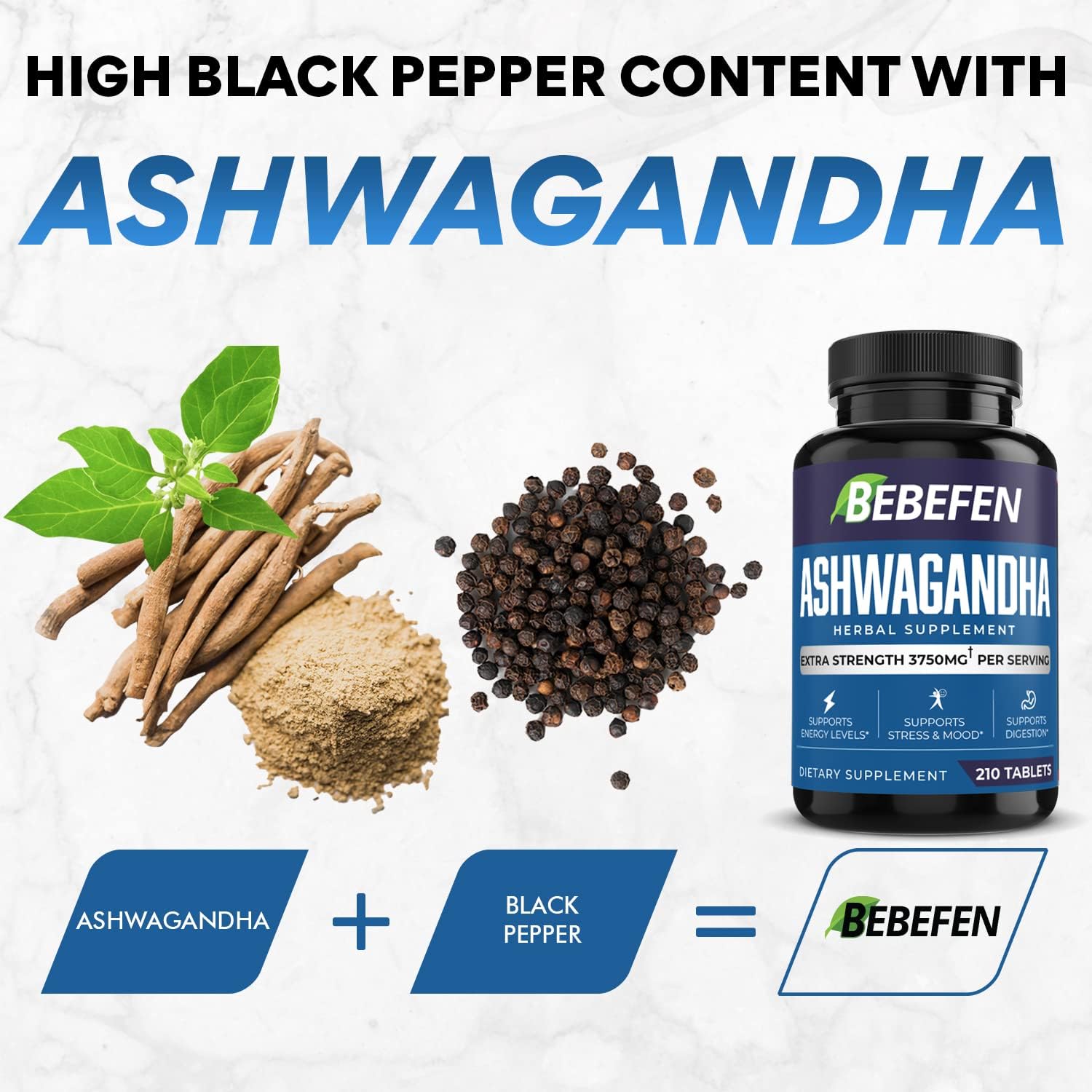 BEBEFEN Ashwagandha Supplement