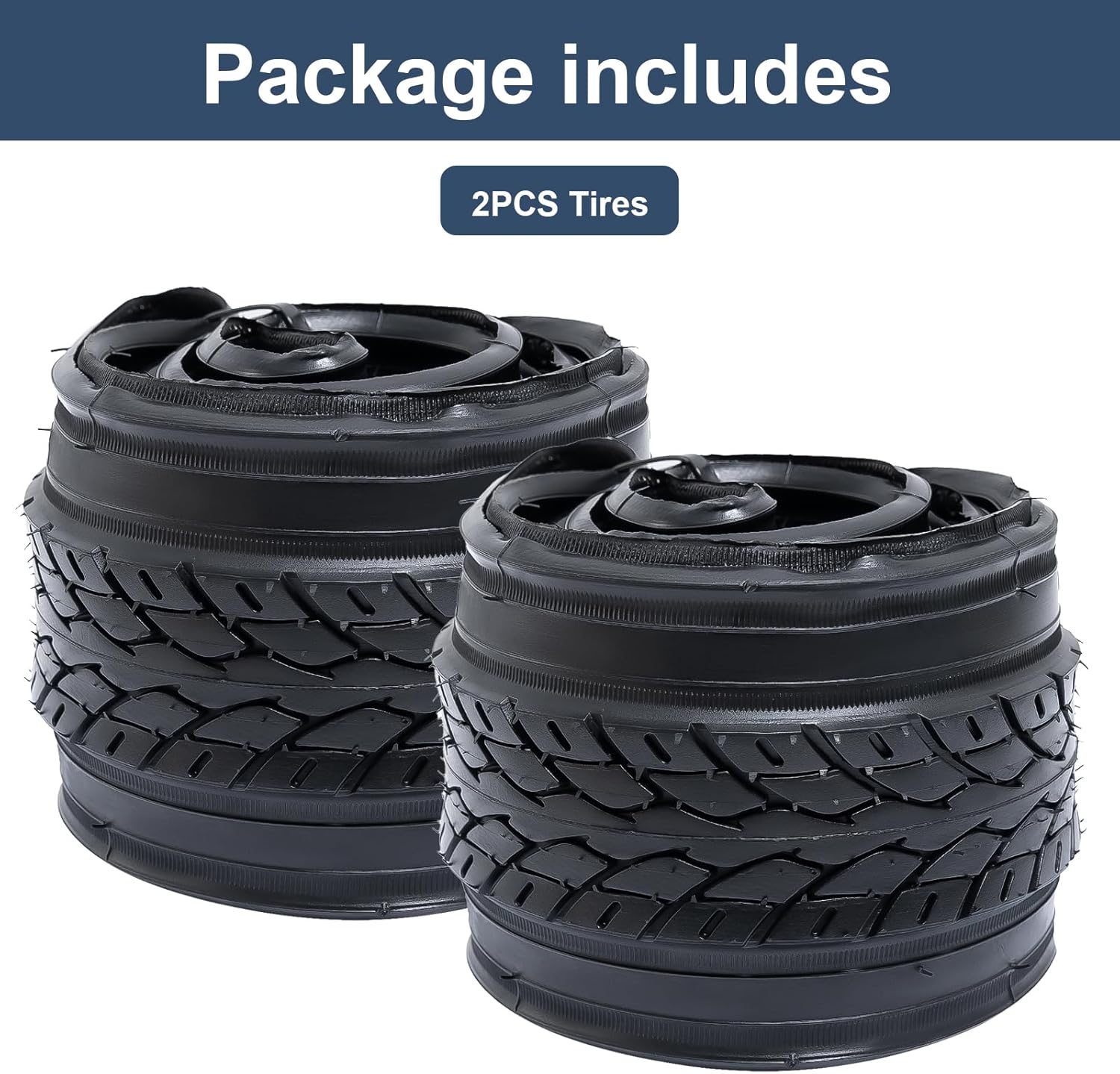 YUNSCM 2-PCS 26" Bike Tires 26x1.50/40-559 Compatible with Road Bike 26 x 1.50 26X1.5 Bicycle Tires (Y-1471)