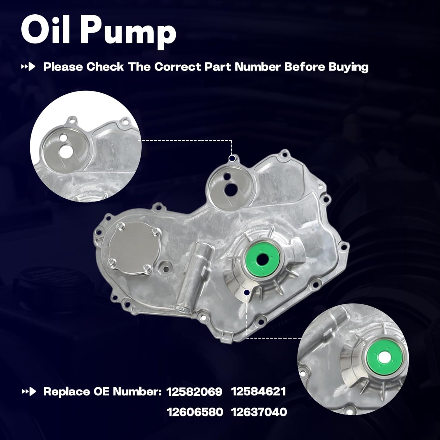 2.4 Timing Chain Kit Head Gasket Set w/Water Pump Oil Pump VVT Fit For Chevy Equinox Malibu For Buick Regal Lacrosse For GMC Terrain L4 2.2 2.4L 2010-2017 SKHS26517PT 9-4201S 12585226 12582069