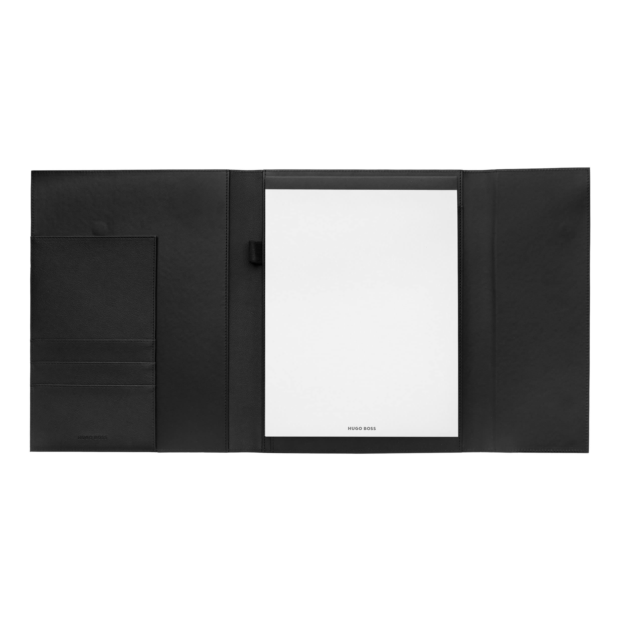 Hugo Boss Schreib-Set HPFP210A (Füllfederhalter & Schreibmappe A4) | Geschenkbox