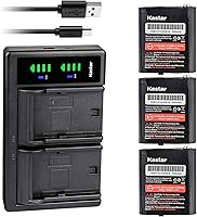Vista 6 de Kastar Smart Dual Battery Charger Replacement for Motorola TalkAbout H20 T470 T475 T47X T480 T500 T600 H20 T605 H20 T631 T800 T82 T82 EXTREME T92