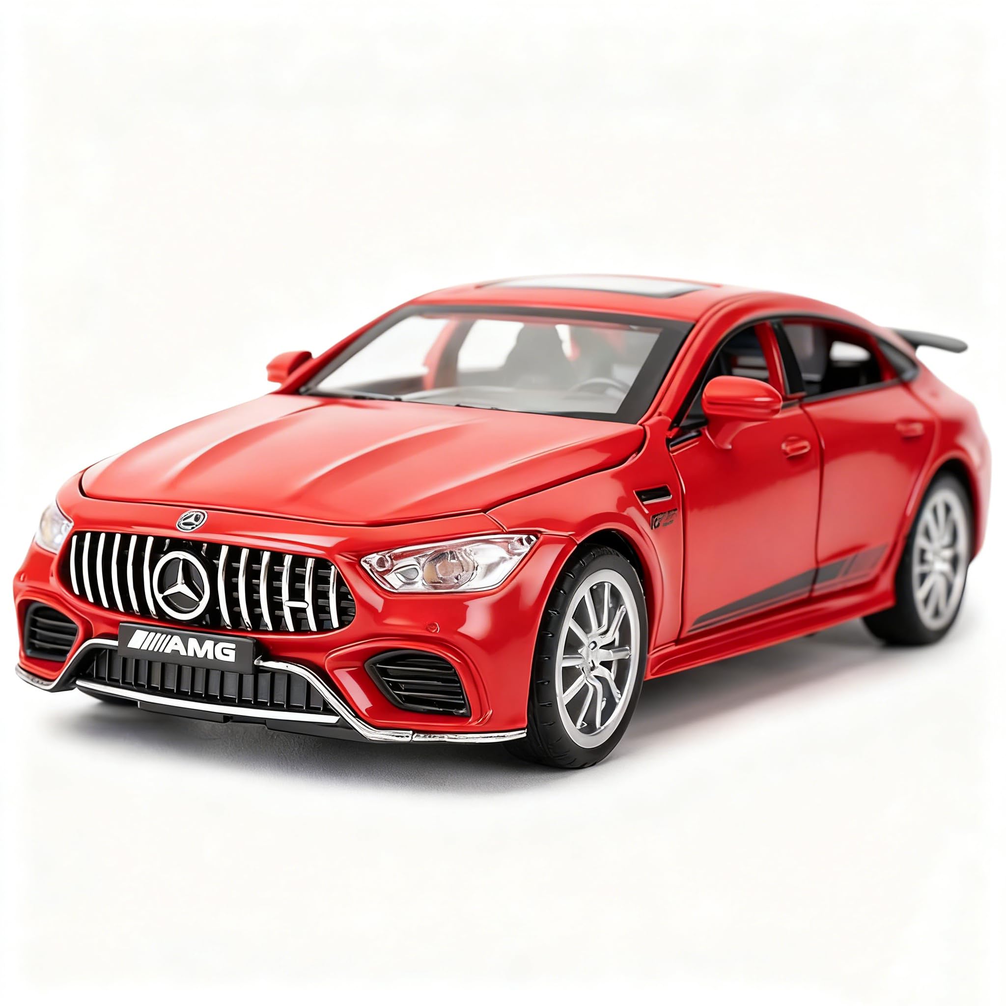 TGRCM-CZ 1/32 Diecast Auto AMG GT63 Modell Auto Pull Back mit Sound und Licht Spielzeug Auto für Jungen Mädchen Erwachsene Geschenk(Rot)