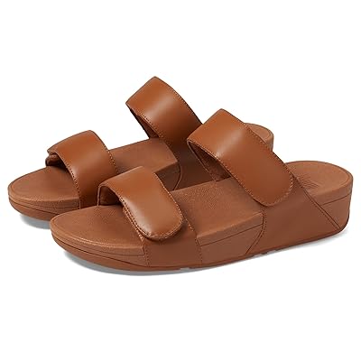 FitFlop Lulu Adjustable Leather Slides Women