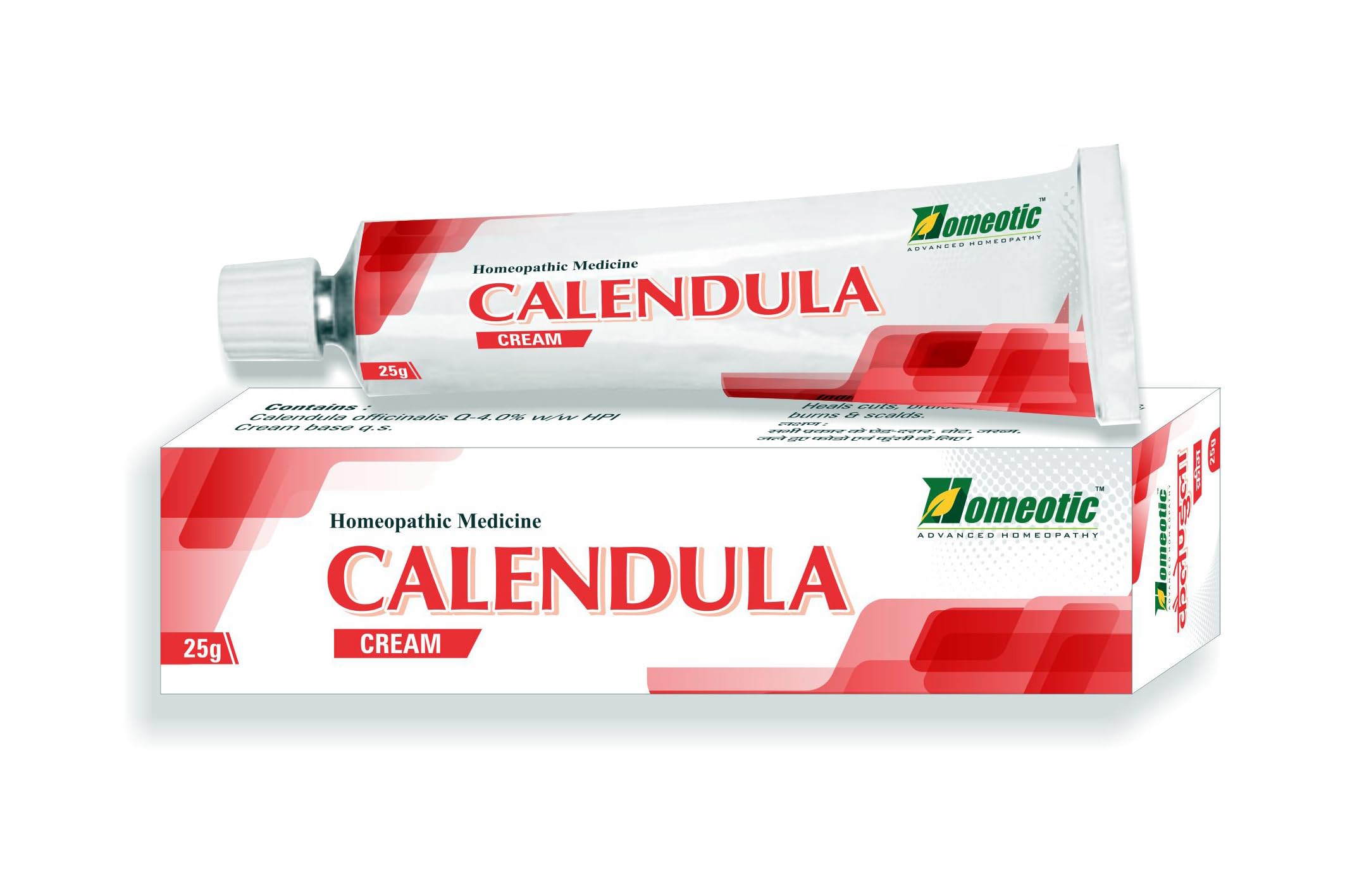 Homeotic CALENDULA Cream 25gm Pack Of 2 || Cuts & Wounds || Chapped Surfaces || Burns & Scalds.