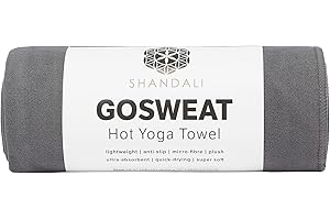 Shandali Non-Slip Yoga Towel with Corner Pockets