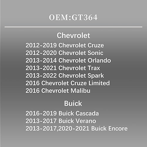 Miniatura 2 de Tapa de gasolina GT364 ‎95292260 para Chevrolet 2012-19 Cruze 2012-20 Sonic 2013-14 Orlando 2013-21 Trax 2013-22 Spark 2016 Cruze Limited Malibu