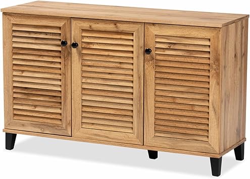 Baxton Studio Coolidge Shoe Storage Cabinet - Thumbnail 2