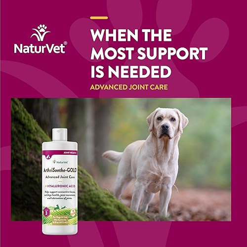 Miniatura 5 de NaturVet Líquido de cuidado avanzado ArthriSoothe-Gold  Cuidado avanzado de las articulaciones de nivel 3  Apoya la función saludable de la cadera y