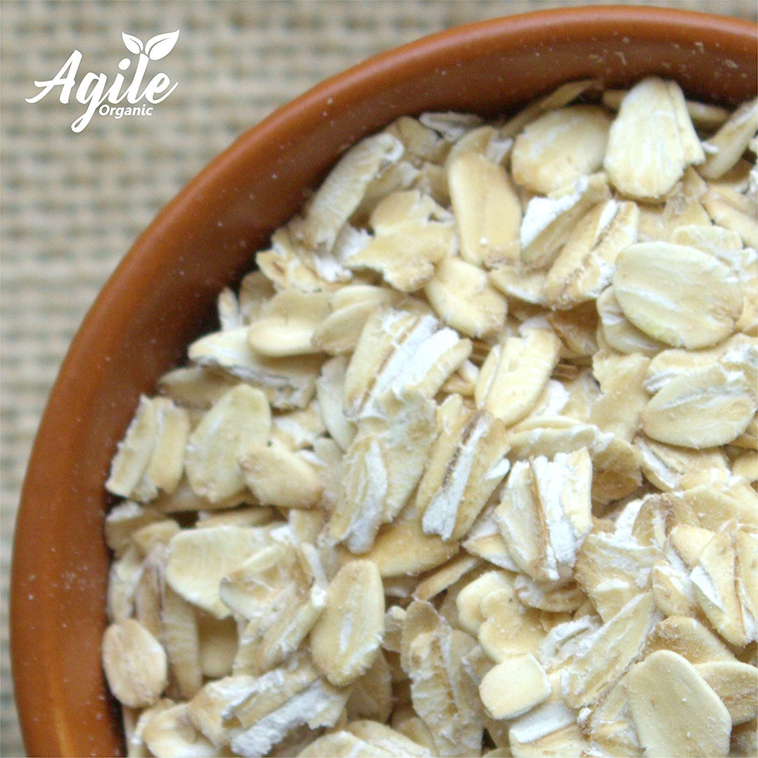 Agile Organic Authentic Rolled Oats & Steel Cutt Oats (Breakfast Oats Combo) 500g Each