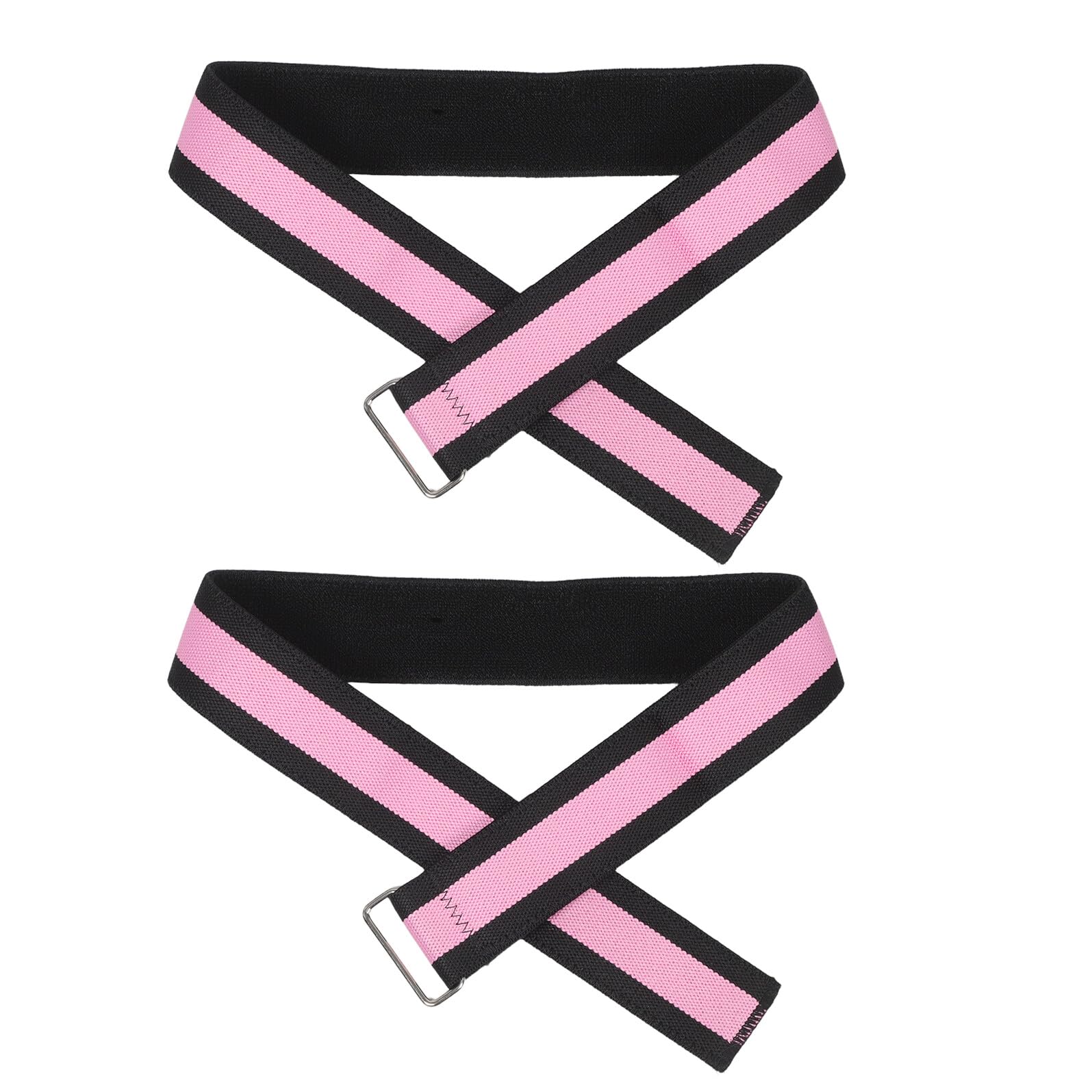 Bandas Elásticas de Resistencia para Muslos para Mujer, 2 Unidades Rosa, Material Poliéster Antideslizante, Entrenamiento de Glúteos y Piernas en Gimnasio, Yoga y Pilates