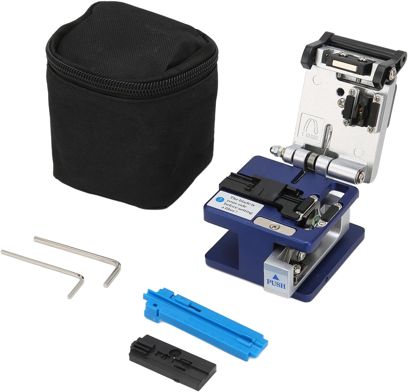 Optical Fiber Cleaver,Ergonomic design,Stripping Cutter Tools Cleaves,for,125μm diameter fiber, FC-6S,High Accuracy Optic Fiber Wire Cleaver,62 x 75 x 65mm, with Bag