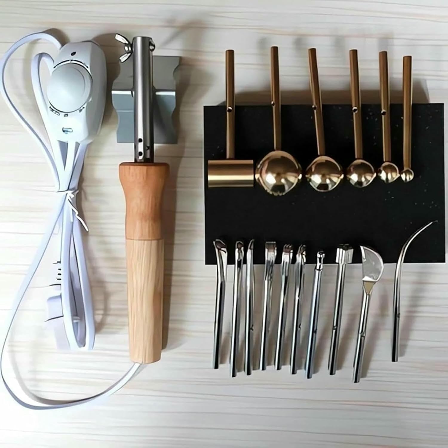 Electric Fabric Flower Maker Kit,DIY Artificial Flower Crafting Tool,Adjustable Temperature,for Creative Floral Designs~/