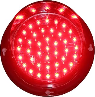 WQZzjm Semáforo LED de 100 mm (4 Pulgadas), semáforo Industrial LED, 3 Colores Rojo/Amarillo/Verde (Rojo 12 V) (Rojo 24 V)