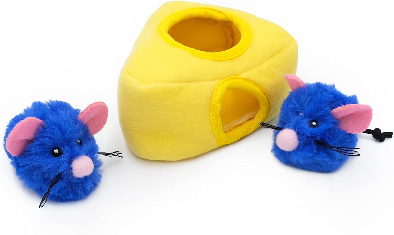 ZippyClaws Burrow Interactive Plush Cat Puzzle Toy with