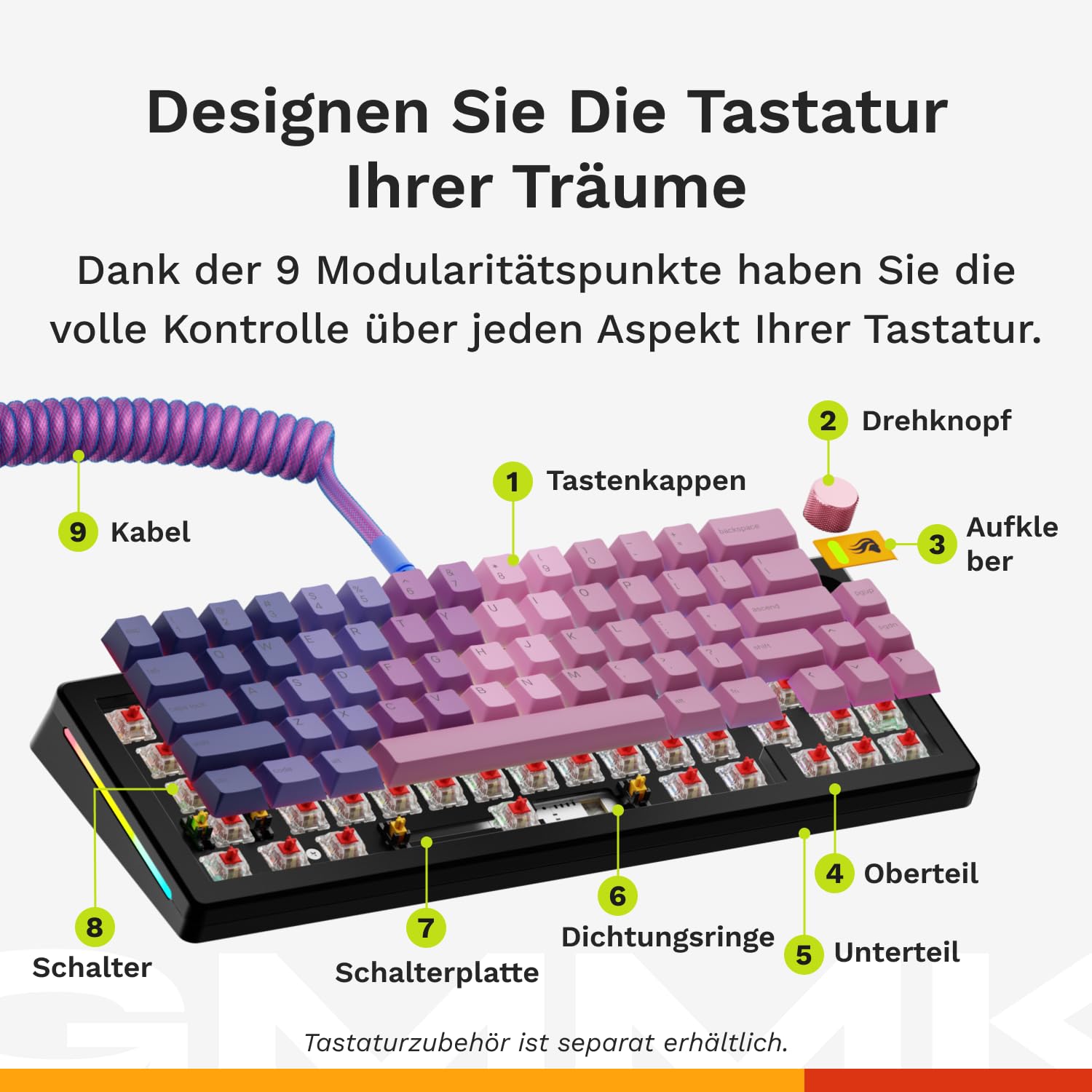 Glorious Gaming GMMK 3 HE med dynamiska avtryckare – Bild 6
