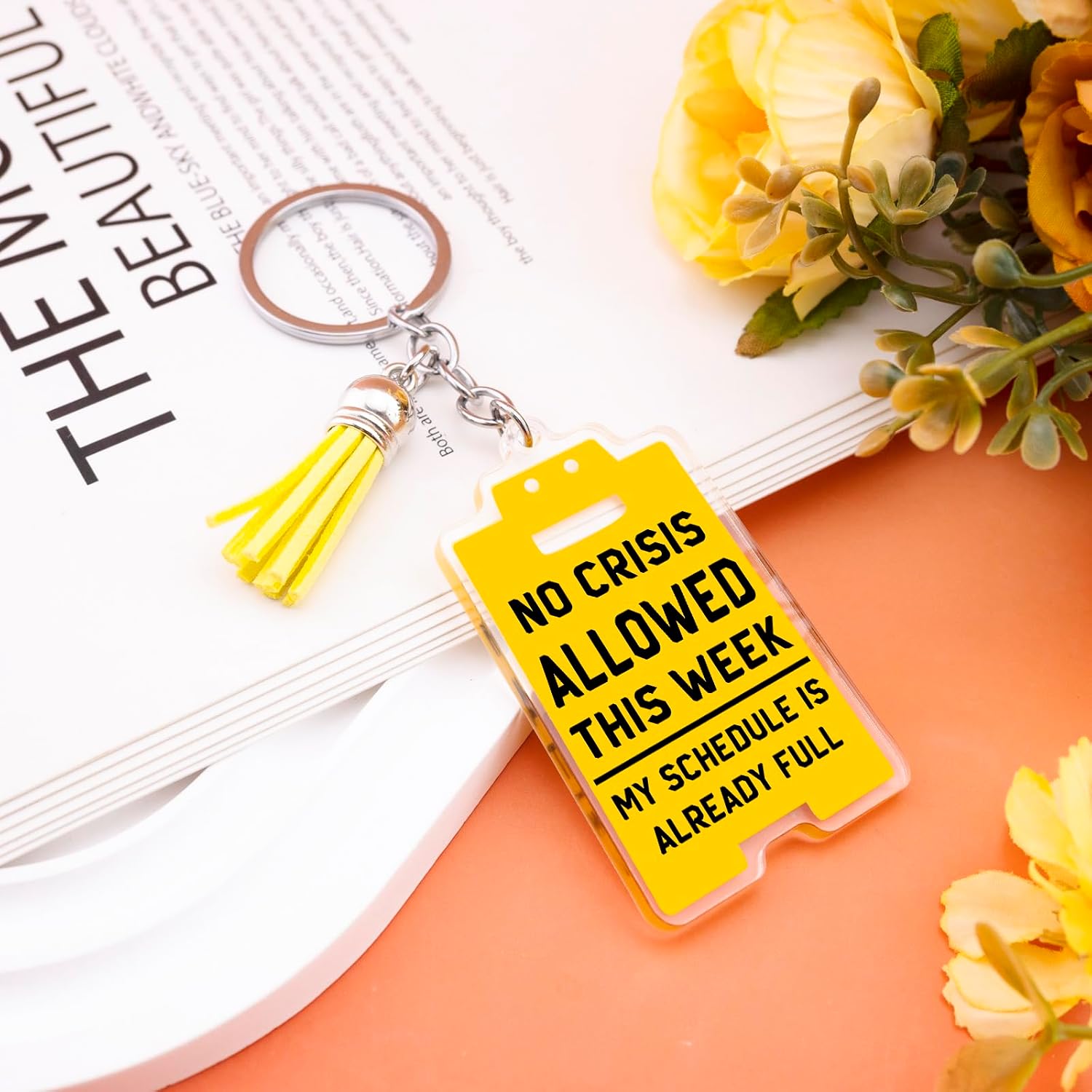 Chaos Coordinator Gifts for Women Work Keychain Funny Office Gifts for Coworkers Administrative Professional Day Gift for Manager Supervisor Boss Funny Office Decor Birthday Christmas Gift
