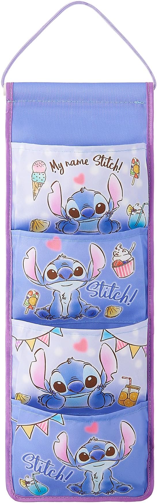 Cute Cartoon Wall Hanging Storage Bag, 4-Pocket Over-The-Door & Wall Home Storage Shelves, Decorations for Kids Bedroom