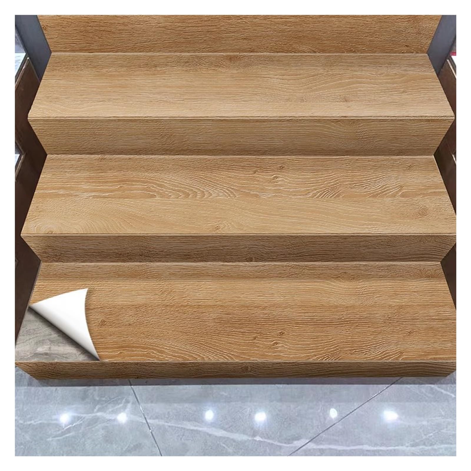 Autocollants auto-adhesifs PVC pour rehausseur escalier durable