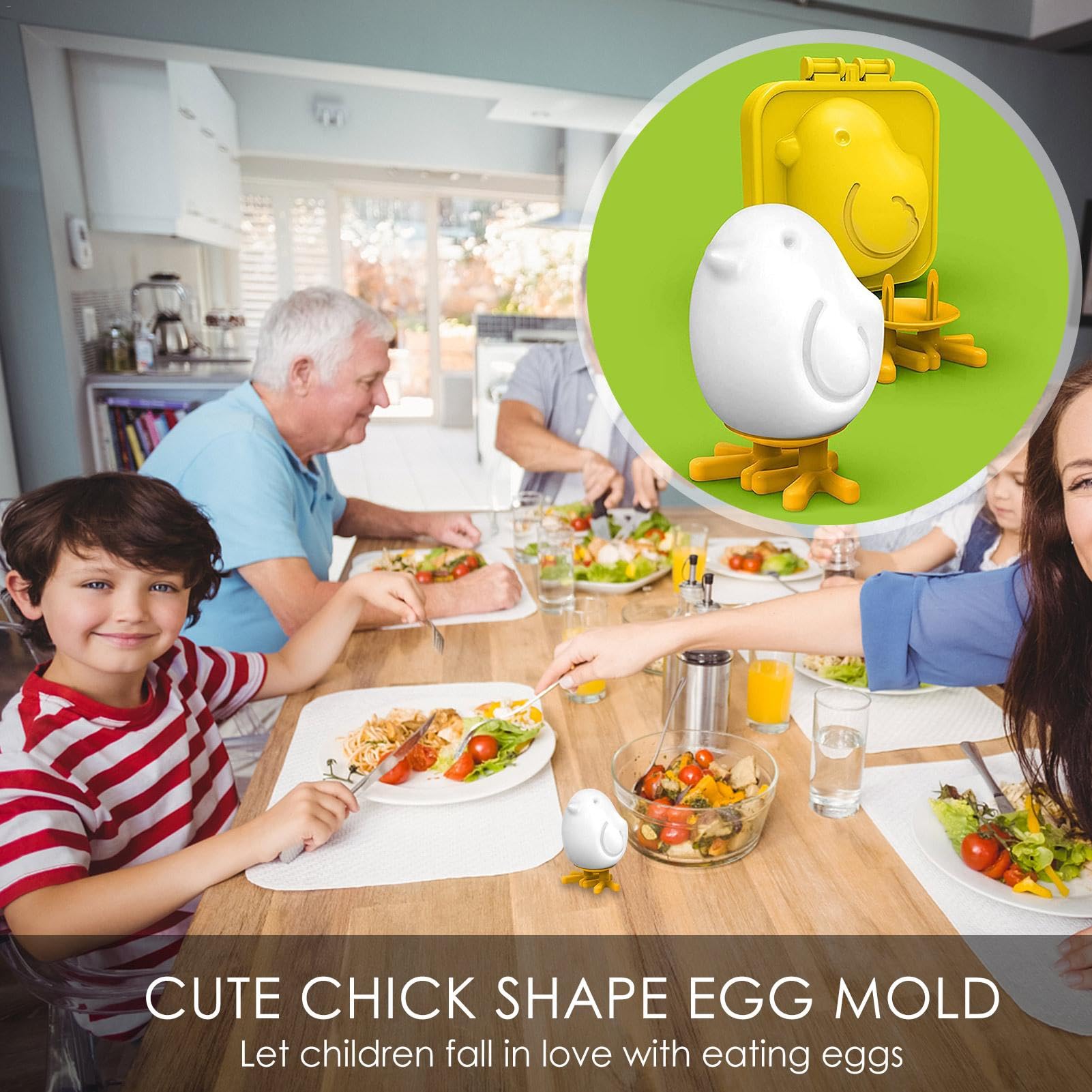 Molde para huevos con forma de pollito, color amarillo, molde para huevos cocidos, molde para huevos cocidos, molde para huevos cocidos, para huevos cocidos, huevos de Pascua, pollitos
