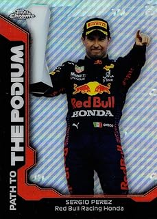 2021 Topps Chrome F1 Path to the Podium #PTP-SP Sergio Perez Formula 1 Racing Card