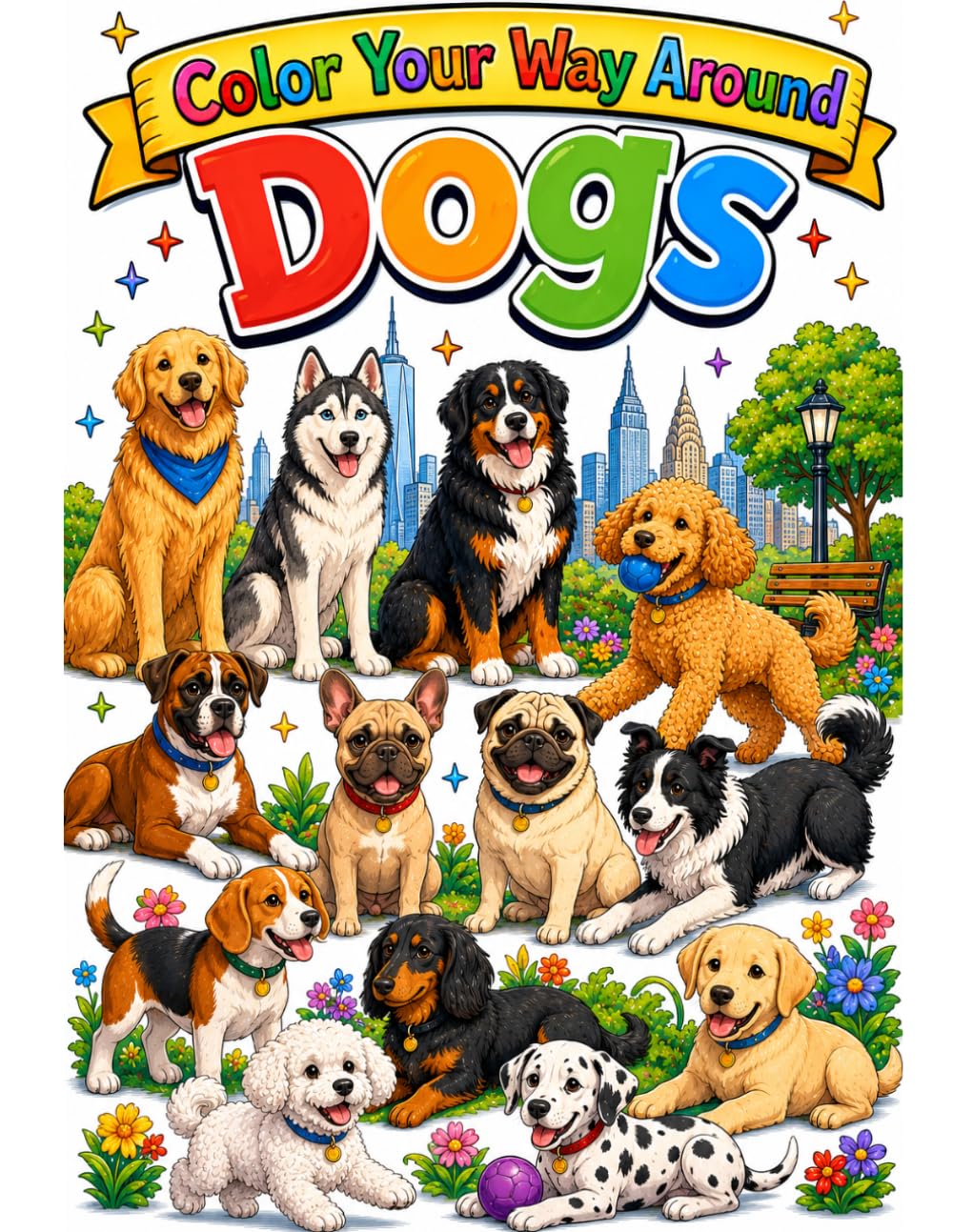Color Your Way Around Dogs